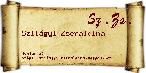 Szilágyi Zseraldina névjegykártya